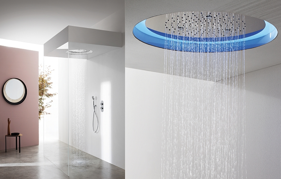 Round Led Ceiling Shower Head Bathroom Showrooms Vancouver Round Led Ceiling Shower Head Back Bathrooms